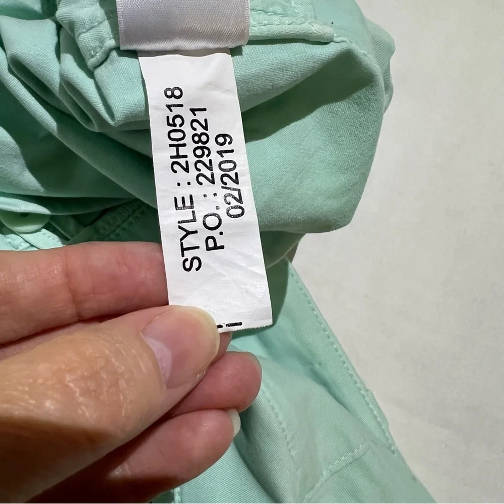 Vineyard Vines Mint Green Shorts Womens Size 4 Chino Stretch Preppy Style